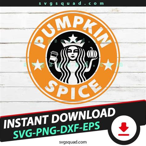 Pumpkin Spice Starbucks Logo Halloween Svg Pumpkin Spice Starbucks