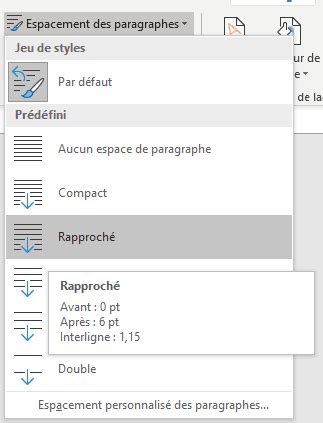 Espacement Des Paragraphes Et Interligne Dans Word