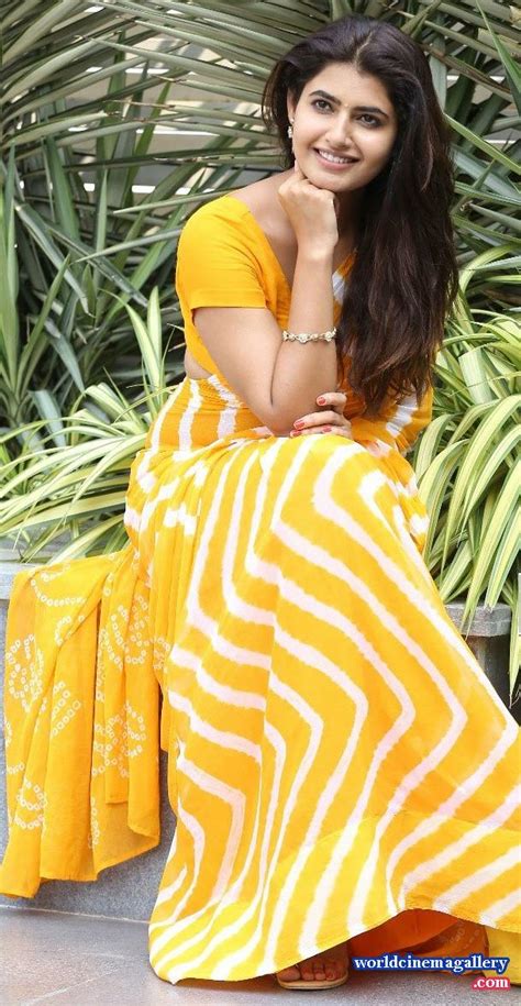 Ashima Narwal Latest Yellow Saree Stills