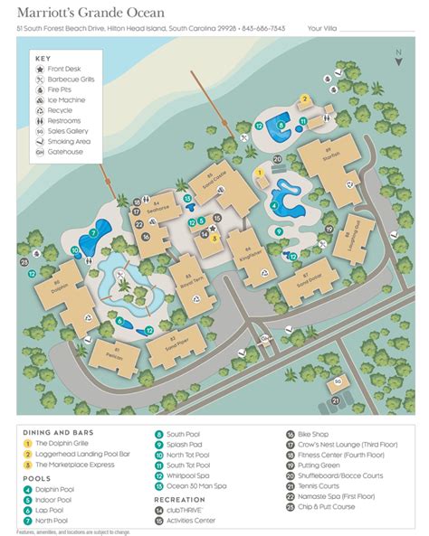 Marriott Grande Ocean Resort Map Florida Global Resort Maps