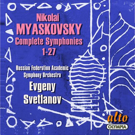 Myaskovsky Complete Symphonies Svetlanov Musical Concepts