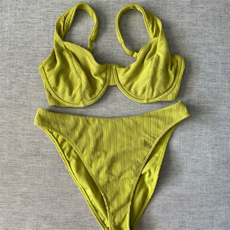 Abercrombie Fitch Swim Abercrombie Fitch Green Curve Love Bikini