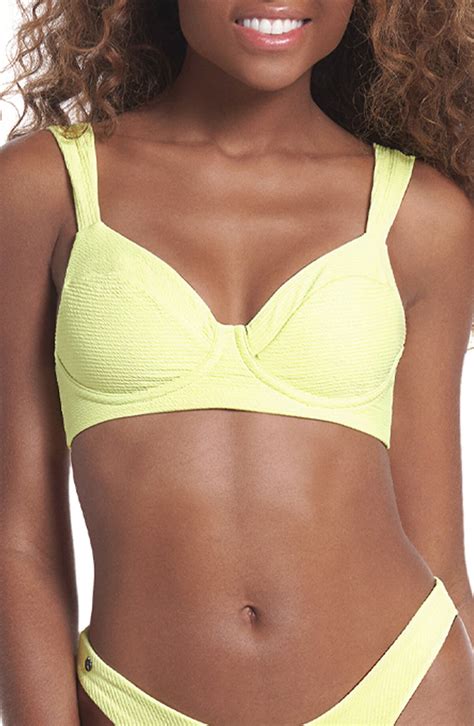 Buy Maaji Butter Bailey Reversible Underwire Bikini Top Yellow At 50