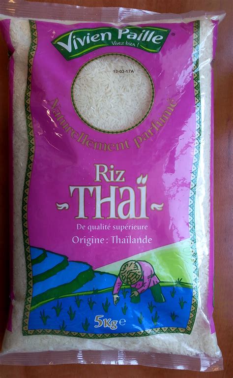 Riz Thaï long parfumé sac 5kg Alpes Alimentaire Distributions