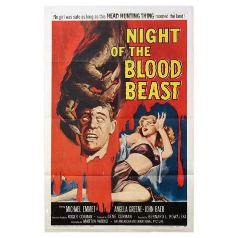 Night Of The Blood Beast Unframed Poster 1958 For Sale At 1stdibs