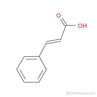 CINNAMIC ACID Structure - C9H8O2 - Over 100 million chemical compounds ...