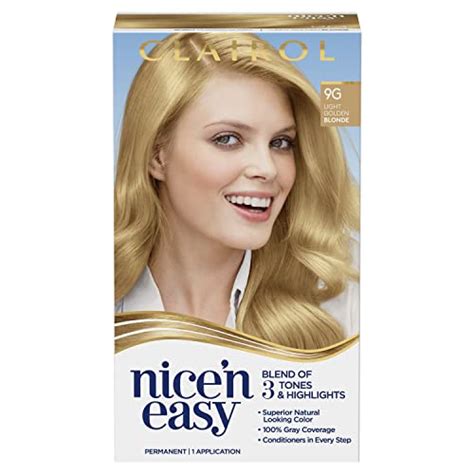 Clairol Nice N Easy Permanent Hair Dye 9G Light Golden Blonde Hair Color Pack Of 1 In Pakistan