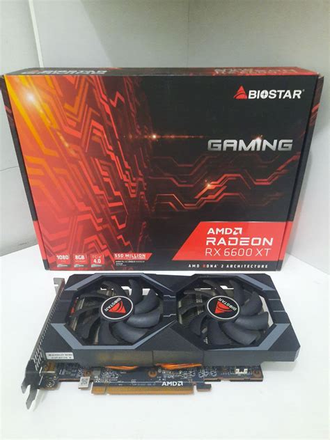 VGA BIOSTAR RX 6600 XT 8GB GDDR6 SECOND FULLSET BOX Lazada Indonesia