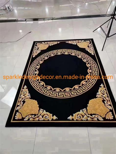 Factory Price Hand Tufted Versace Wool Rugs Designer V Ersace Medusa