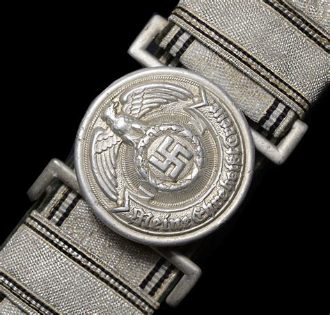 Waffen Ss Brocade Belt Buckle Provenance