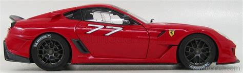 MATTEL HOT WHEELS V7438 Scale 1 18 FERRARI 599XX N 77 RACING 2009 FELIPE MASSA ROSSO CORSA MET