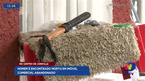 No centro de Joinville homem é encontrado morto em imóvel comercial