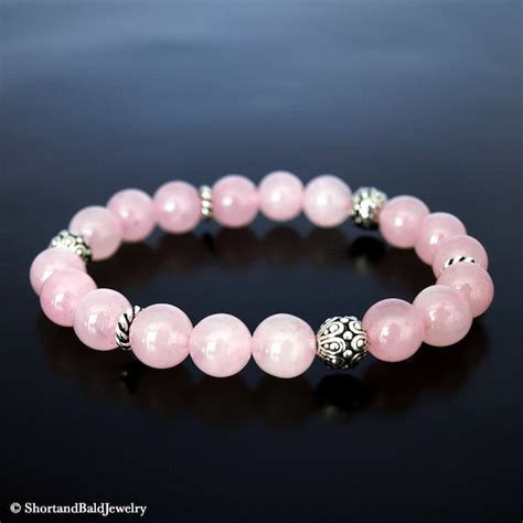 Pink Quartz Bracelet - Etsy