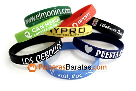 Pulseras De Silicona Personalizadas Pulserasbaratas