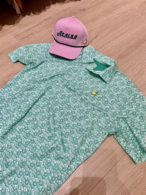 Masters Azalea Rope Hat And Mens M Masters Pin Collection Shirt Ebay