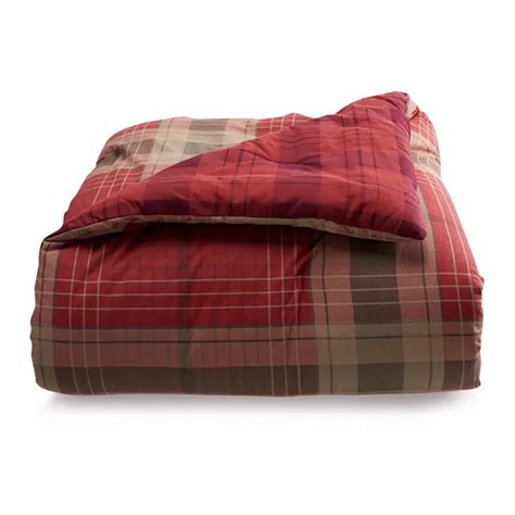 Cuddl Duds Heavyweight Flannel Classic Plaid Comforter Set