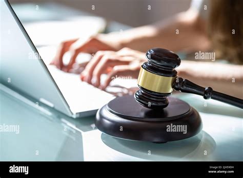 Legal Tech And Court Law Technology Concept Stock Photo Alamy