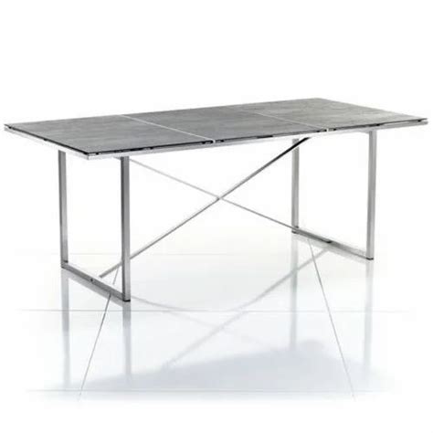 Nancy Rectangular Stainless Steel Dinning Table Size Approx X Feet