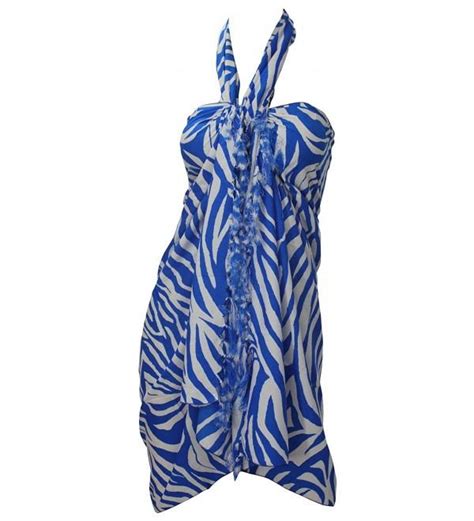 Sarong Bathing Suit Pareo Wrap Bikini Cover Ups Womens Skirt Swimsuit Swimwear Blue Cl L Fh Zb