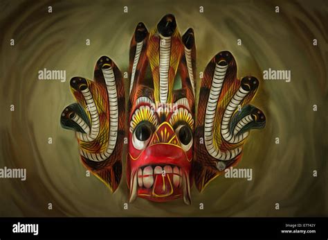 Ilustración de máscaras Sri Lanka Lanka Fotografía de stock Alamy