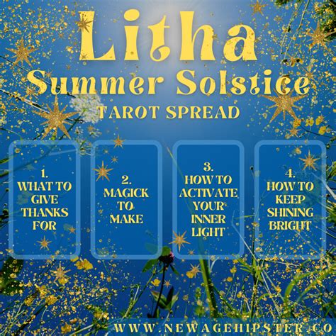 Litha Summer Solstice Tarot Spread And Ritual Ideas — New Age Hipster