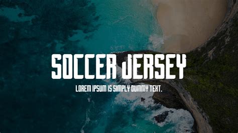 Soccer Jersey Font : Download Free for Desktop & Webfont