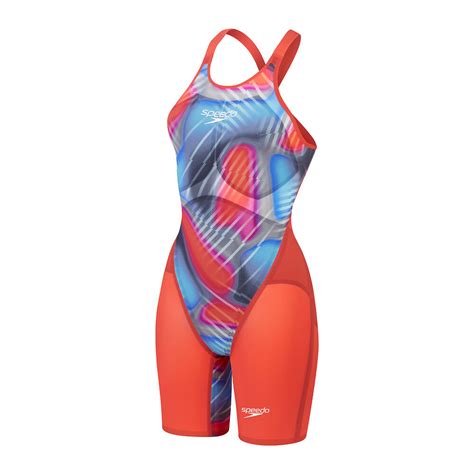 Womens Fastskin Lzr Pure Valor 2 0 Openback Kneeskin Flame Red Picton