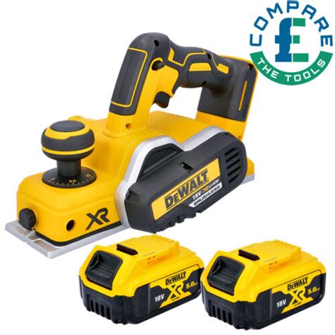 DeWalt DCP580N 18V XR Brushless Cordless Planer With 2 X 5Ah Batteries