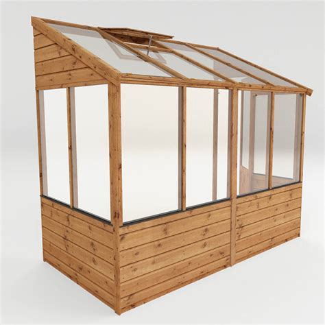 Mercia 8 X 4ft Traditional Lean To Greenhouse Wilko