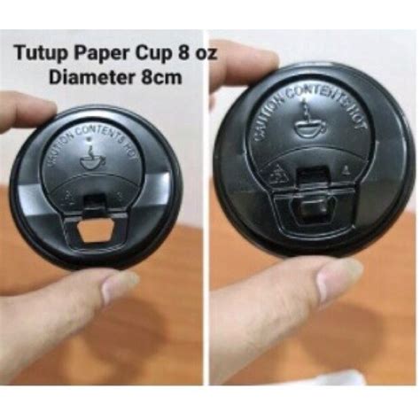Jual Tutup Paper Cup 8 Oz Hot Lid Paper Cup 8 Oz 50pcs Shopee Indonesia