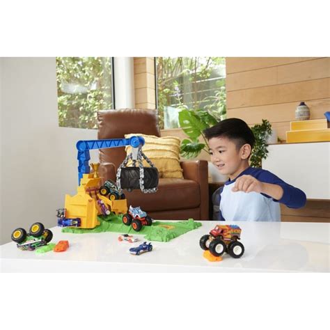 Hot Wheels Monster Trucks Ar Na V Zva Pro Rhinomita Hern Set Max Kovy Hra Ky