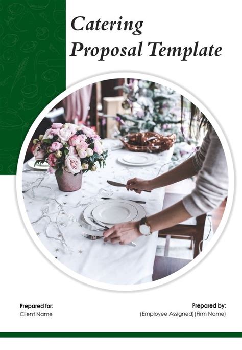 A4 Catering Proposal Template