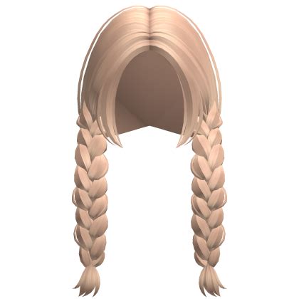 Long Preppy Cute Braided Pigtails Blonde Roblox
