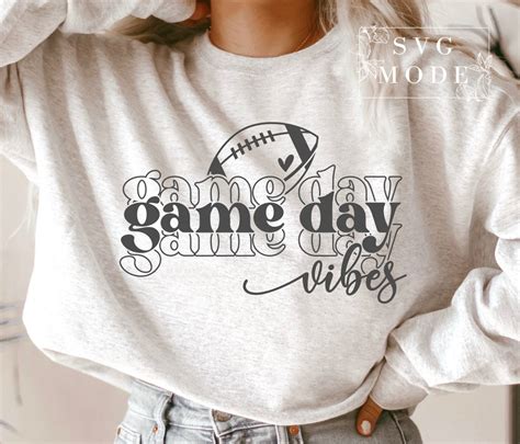 Game Day Vibes Svg Png Pdf Game Day Svg Football Svg Game Etsy