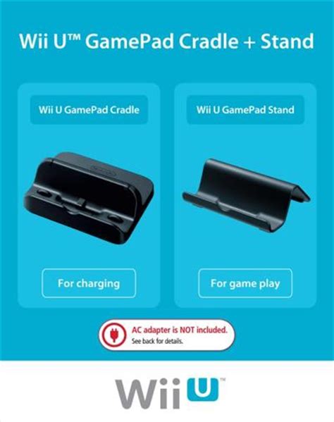 Wii U Gamepad Cradle And Stand Accessories, Wii U | Sanity