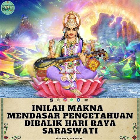 Inilah Makna Mendasar Pengetahuan Dibalik Hari Raya Saraswati