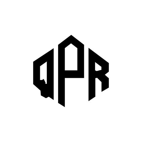 QPR letter logo design with polygon shape. QPR polygon and cube shape ...