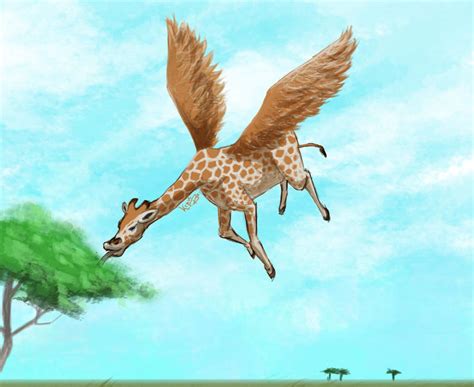 Flying Giraffe by DarkRai on DeviantArt