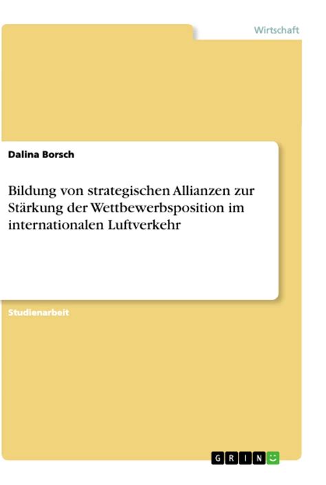 Bildung von strategischen Allianzen zur Stärkung der