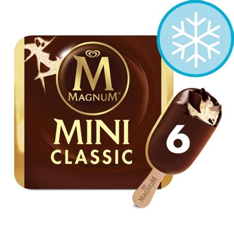 Magnum Mini Classic Ice Cream 6 X 55ml Tesco Groceries