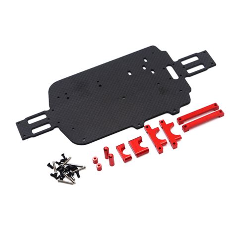 Red Carbon Fiber Chassis Part For WLtoys 184011 A949 A959 A969 A979