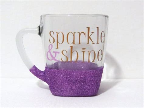 Sparkly Coffee Mug Sparkle And Shine Glitter By Kclanedesigns Mugs