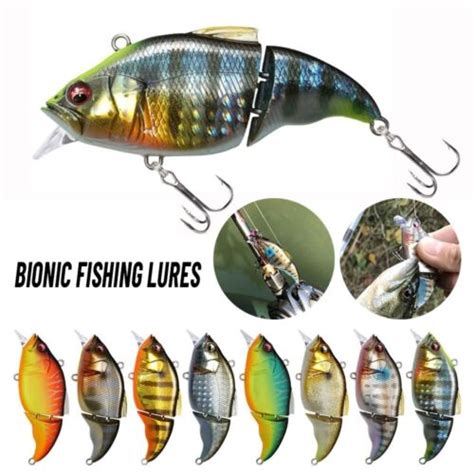 Bass Crankbaits Deep Diving Plastic Hard Crank Bionic Bait Fishing