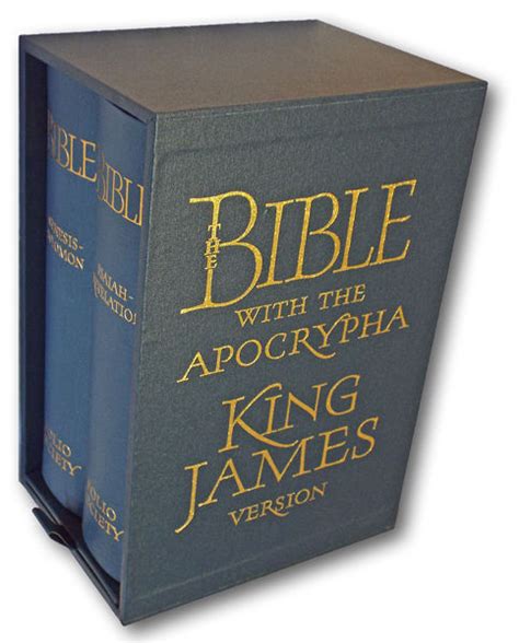 The Bible - King James Version with the Apocrypha (Limited Edition, Full Leather) by Norton ...