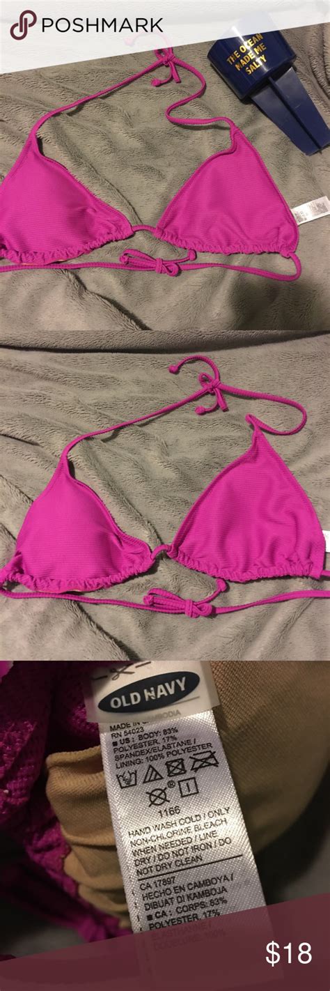 Old Navy Pink Bikini Top In 2020 Bikinis Bikini Tops Navy Bikini