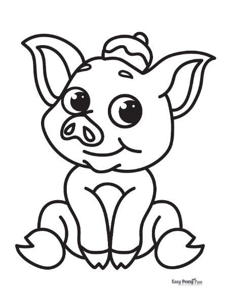 Printable Pig Coloring Pages Easy Peasy And Fun