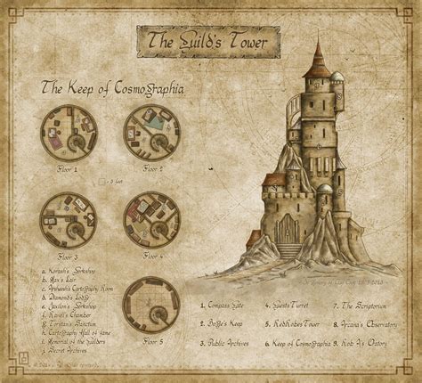 Guilds Tower By Maximeplasse On Deviantart Fantasy Map Cartography