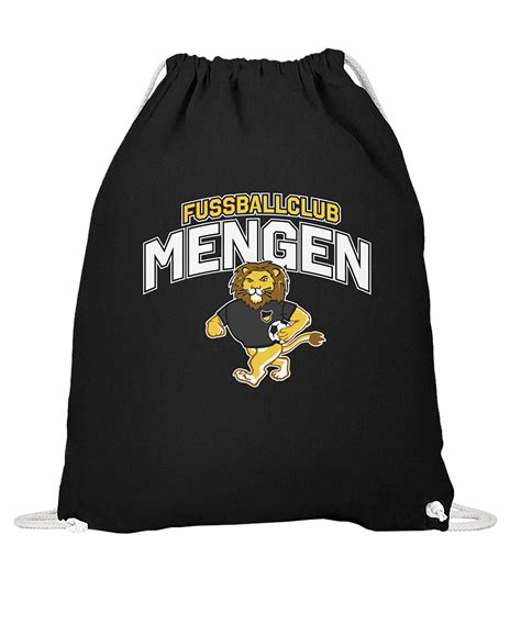 Fc Mengen Gymbag Fussballclub Schwarz Fan Shop Verein