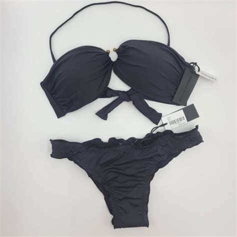 Kendall Kylie Swim Nwt Kendall Kylie Black Bandeau Brazilian Bikini Poshmark