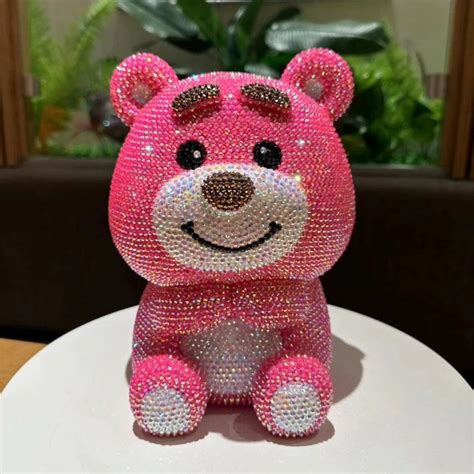 Bling Bling Bear Doll Bear Piggybank Christmas Rhinestone Etsy